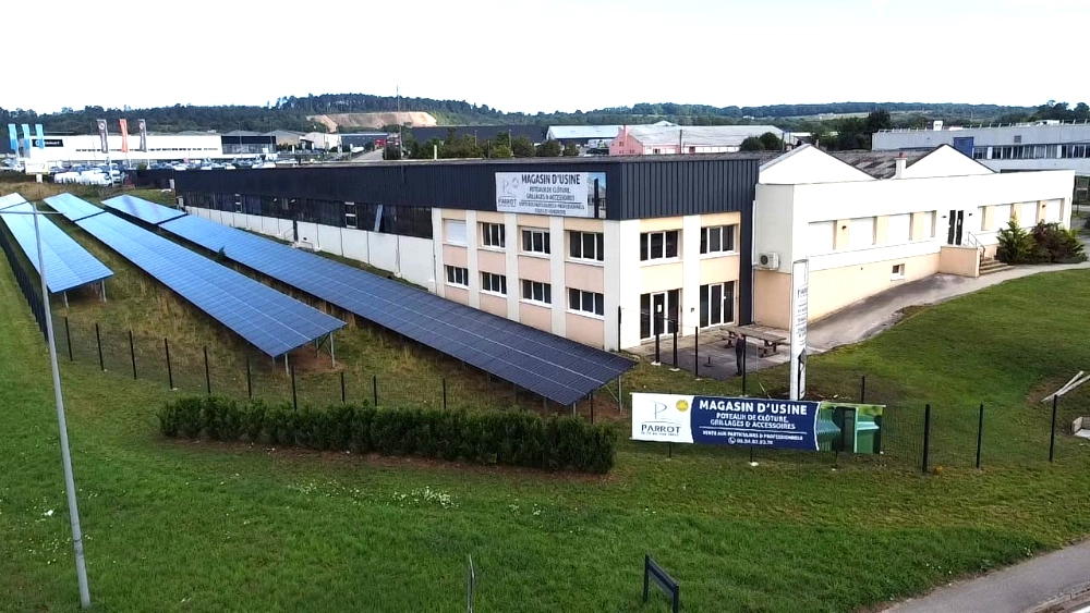 Vue du site de PARROT à Dole